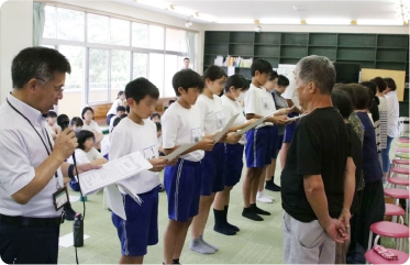 吉原ごんべえ村にて入村式